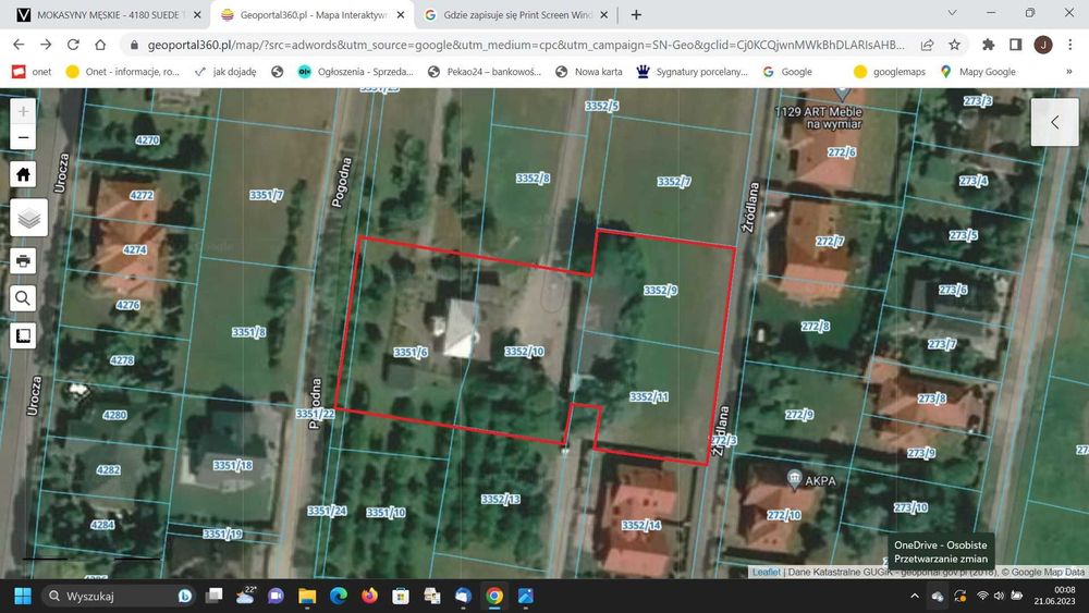 Działki 3280 m.kw. dom 175 m. kw. ul. Zdrojowa. Różne warianty