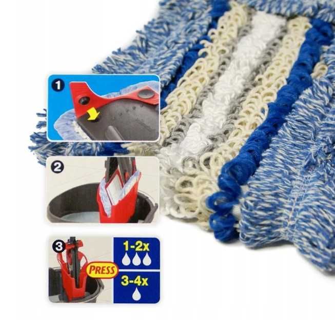 Wkład do mopa płaski Vileda ULTRAMAX TURBO DO MOPA MICRO COTTON 14 cm