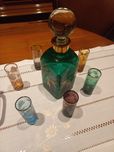 Jarra e 6 copos antiguidade
