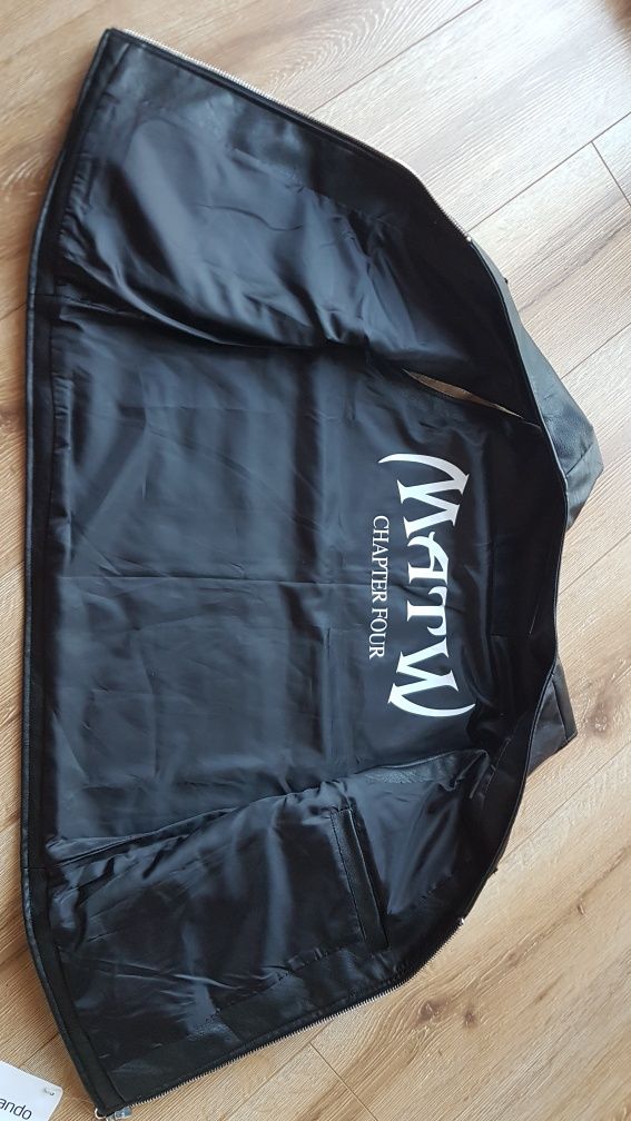 Review Matw kamizelka męska z imitacji skóry czarna owersize M motor