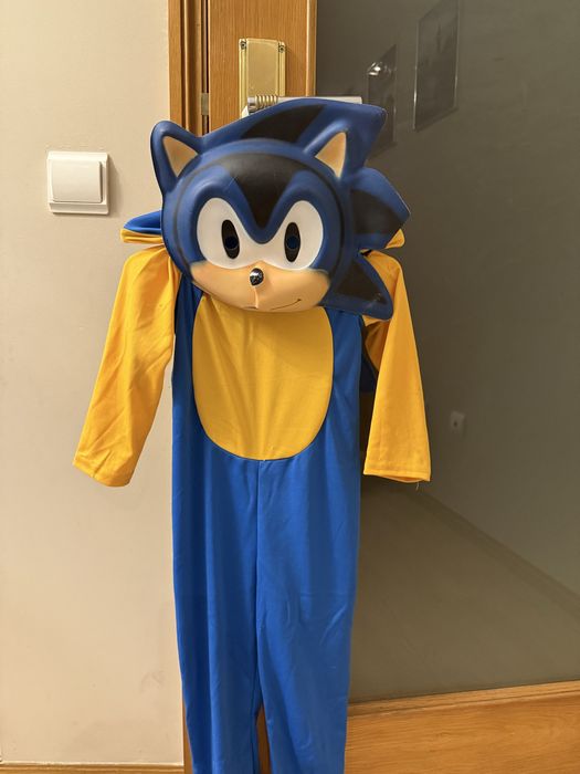 Disfarce de carnaval sonic Criança