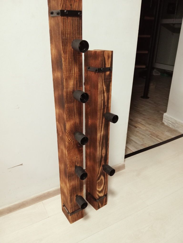 Lampy sufitowe wiszące loftowe w stylu rustykalnym