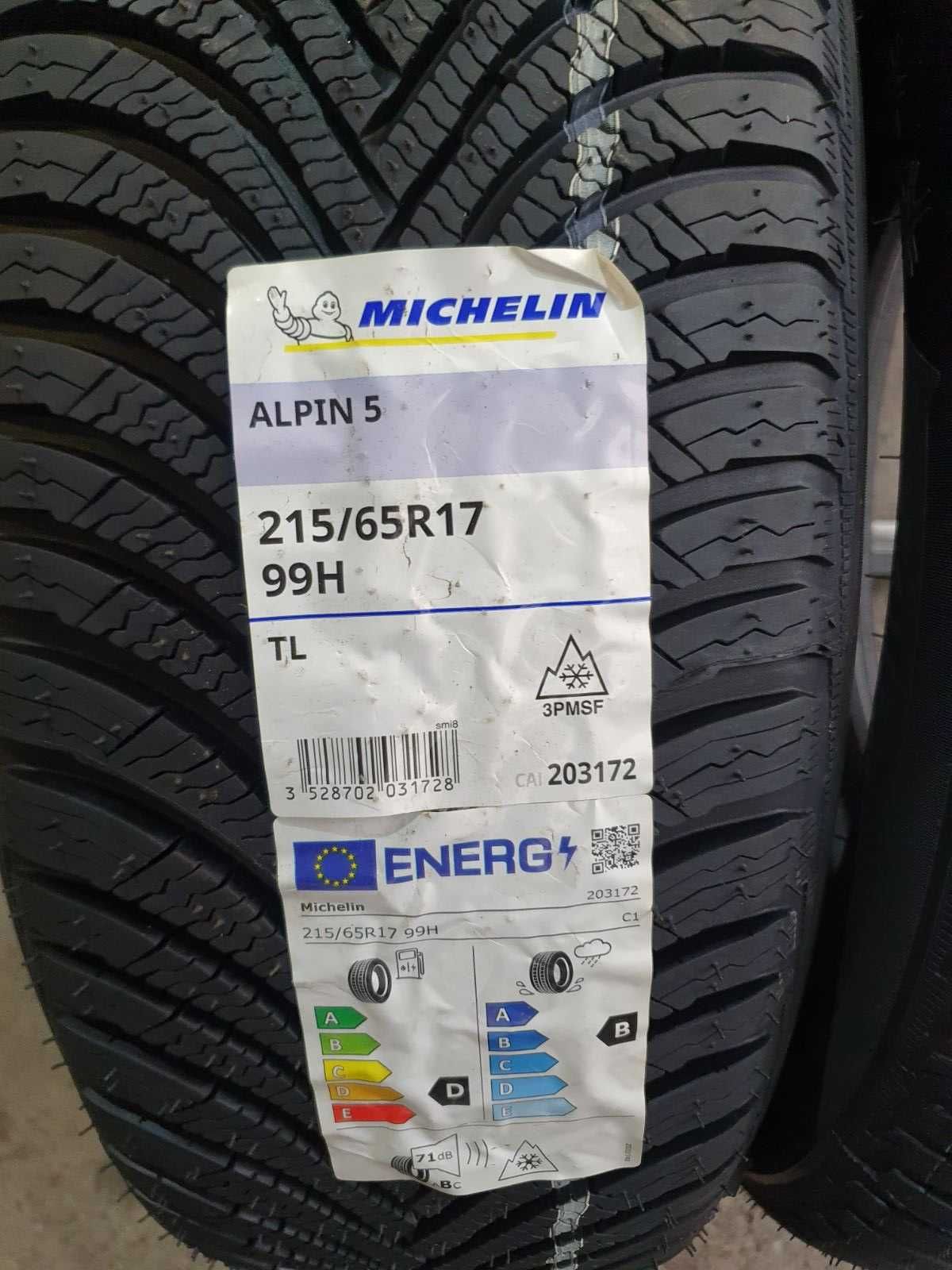 4x Michelin Alpin 5 215/65r17  Nowe  2022r