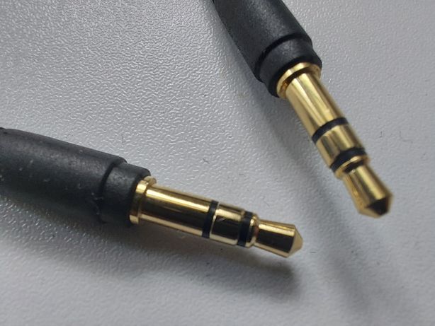 Nowy kabel audio 2x mini jack 3,5 mm 1 metr czarny
