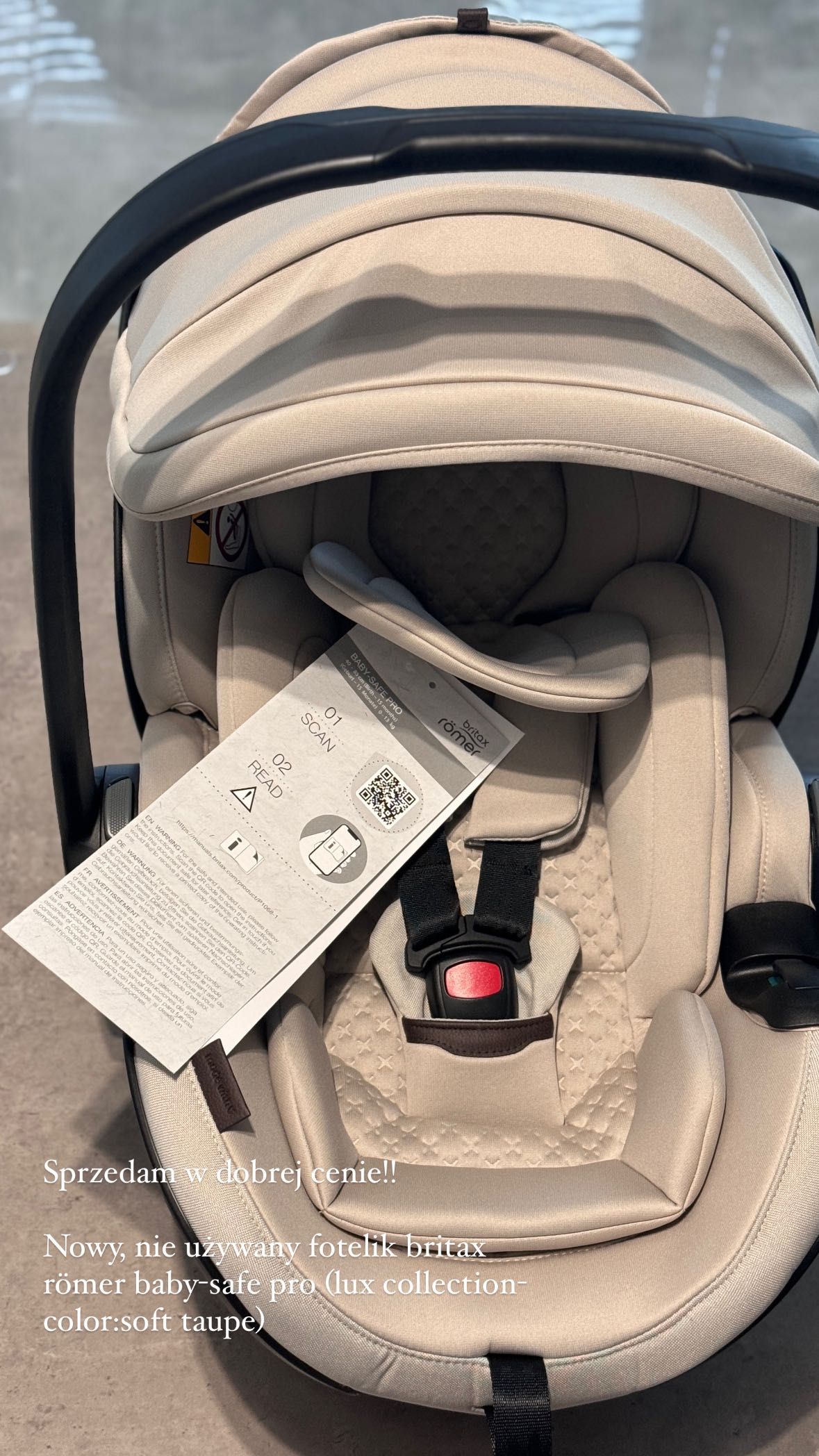 Fotelik samochodowy britax romer baby-safe pro