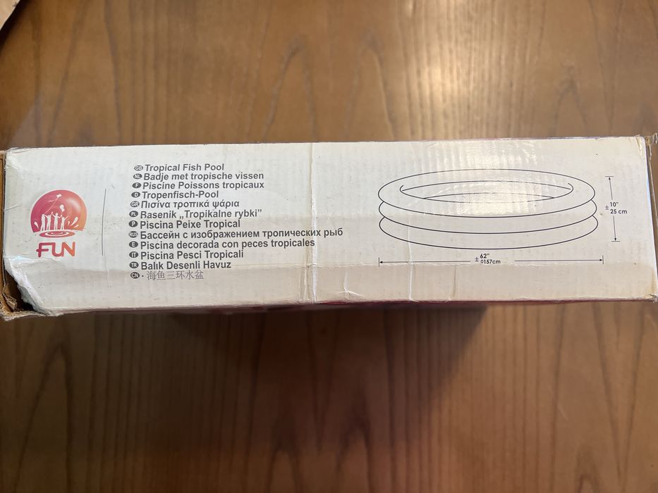 Piscina Insuflável Tropical Fish Pool – 157 cm – Nova