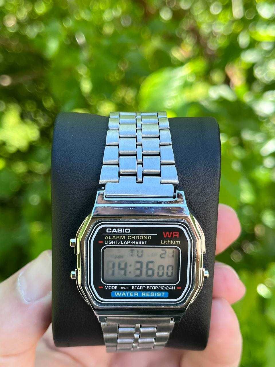 Годинник Vintage A159 silver-black | касіо A168 | часы касыо A158