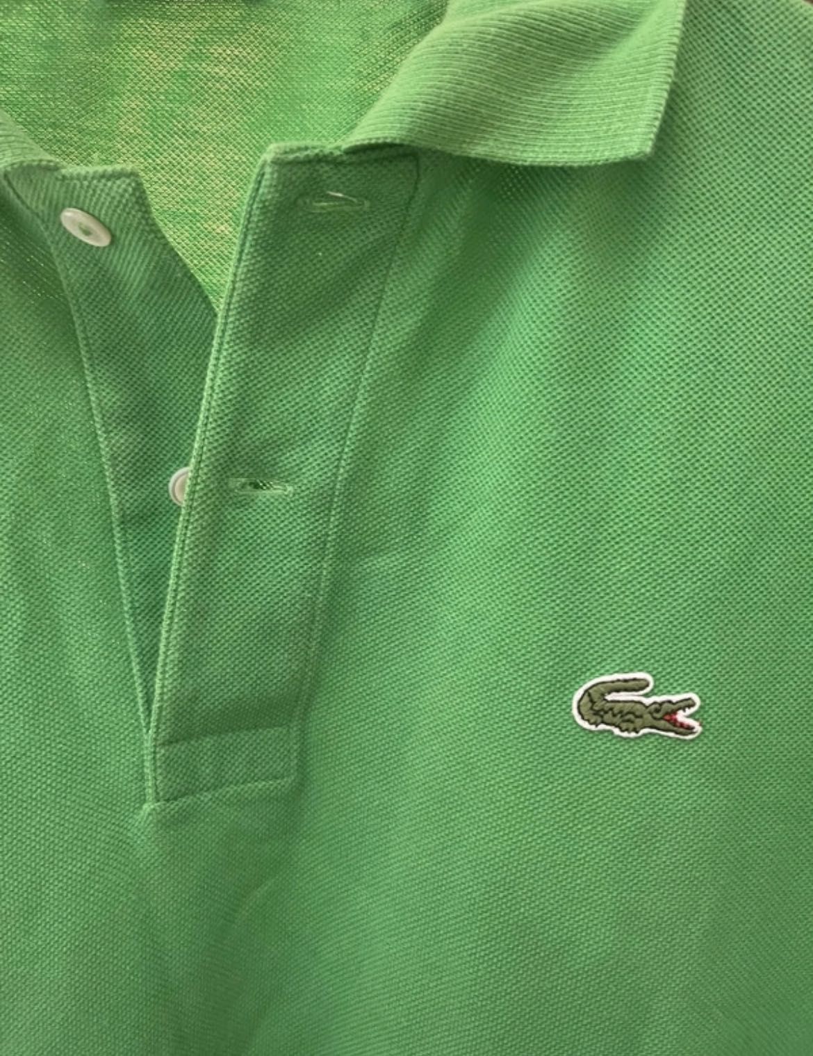 Polo Lacoste verde maçã tamanho 3 unisexo