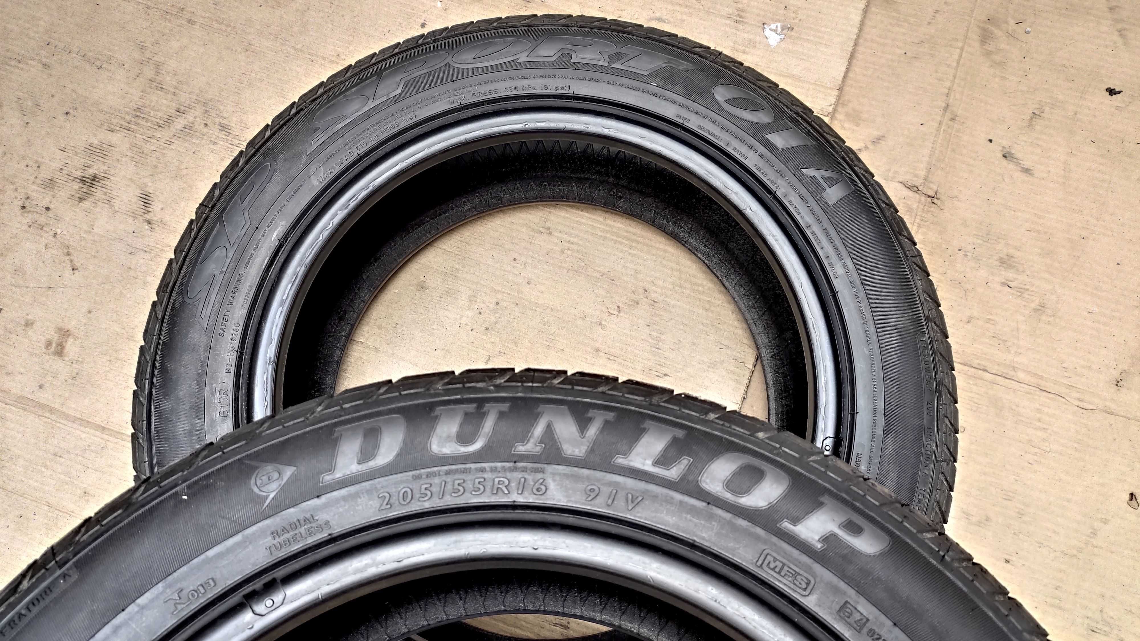 шини 205/55R16  Dunlop SP Sport 01А. 99%.