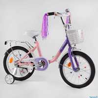 Детский велосипед для девочек 16"/18"/20" Corso Fleur (95-140 см)