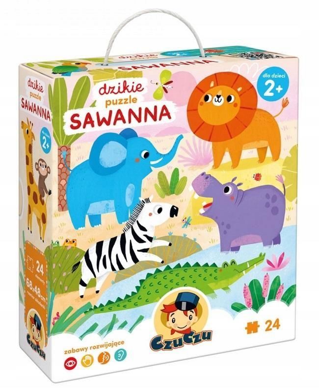 Czuczu Dzikie Puzzle Sawanna 2+