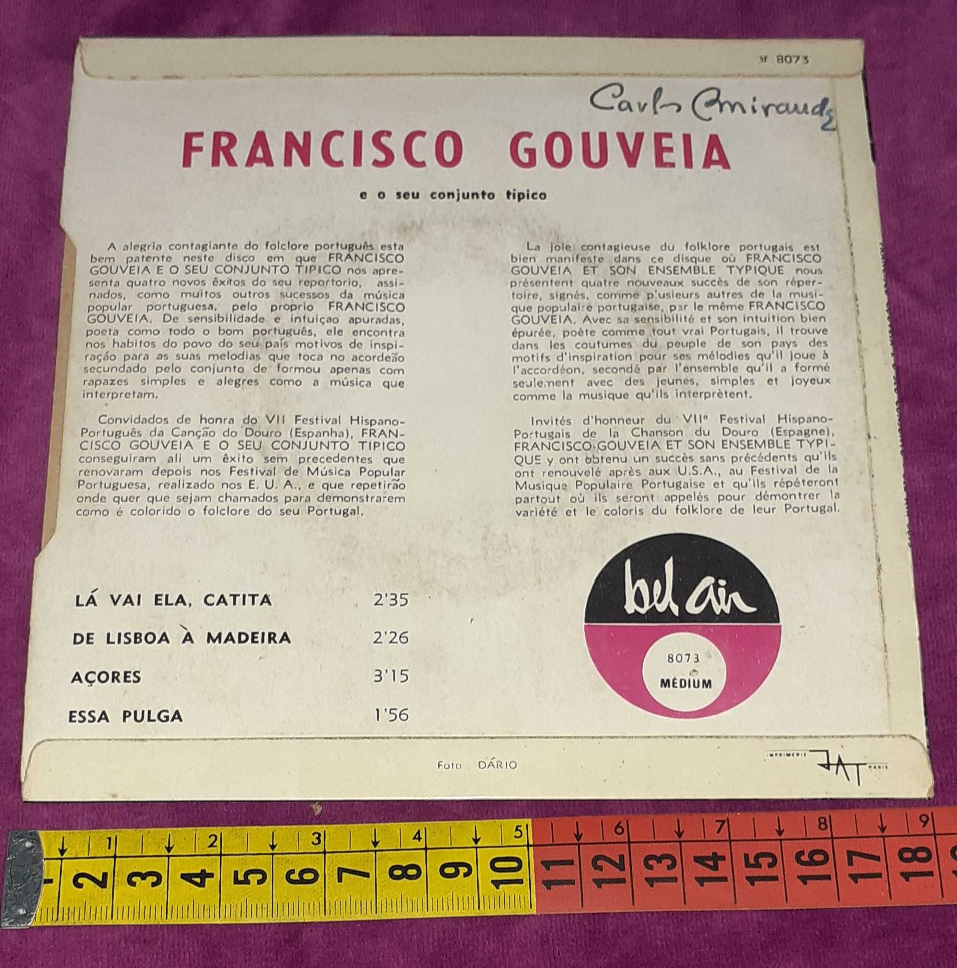 Vinil -Francisco Golveia o seu Conjunto