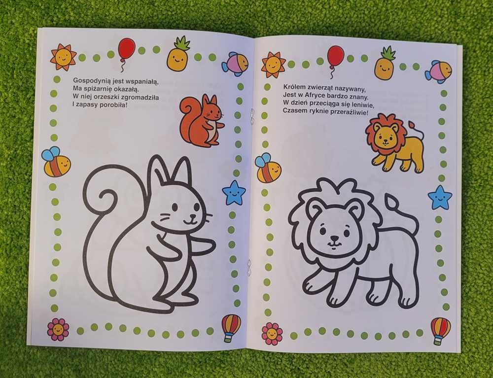 Kolorowanka z wierszykami Gruba Kreska sarenka