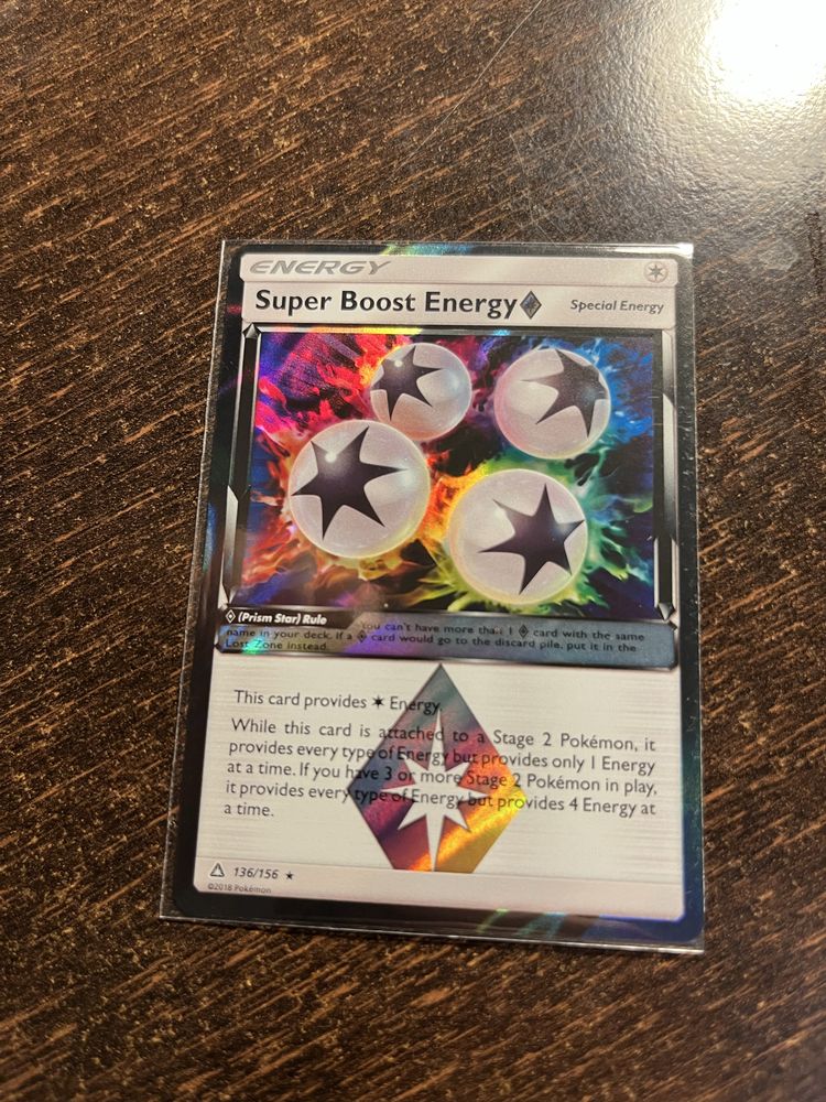 Karty pokemon oryginalne starsze ultra prism Super Boost Energy