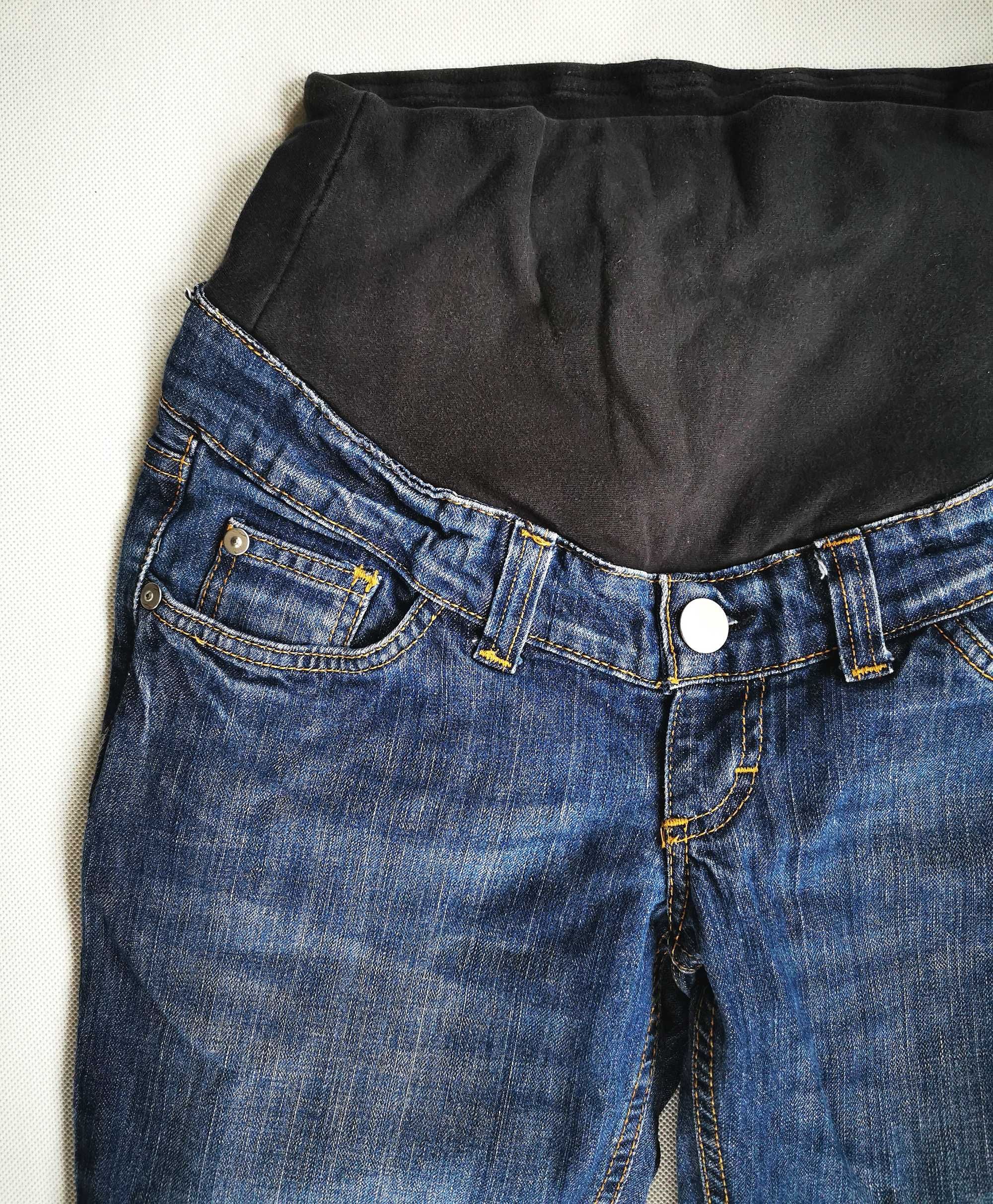 Jeansowe spodnie ciążowe, rozm. 38 / 170 cm