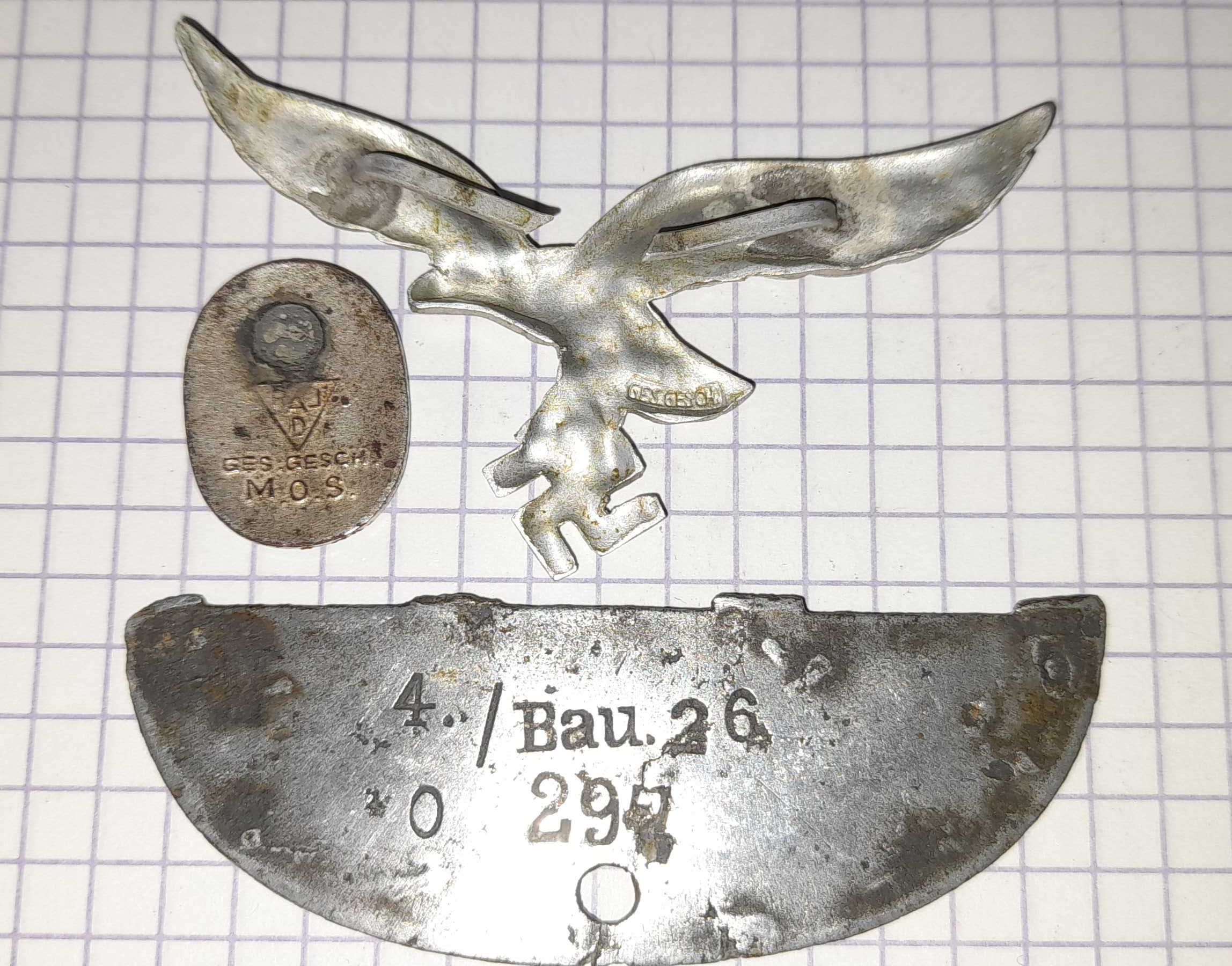 odznaka RAD, VDSF gapa Luftwaffe, nieśmiertelnik, medal rzesza Niemcy