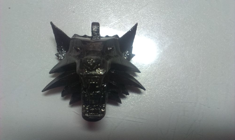 Кулон подвеска Волк-Ведьмак 3d печать