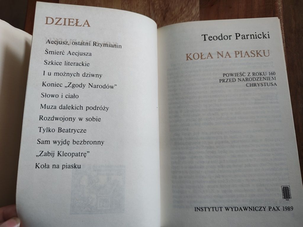 Teodor Parnicki Koła na piasku