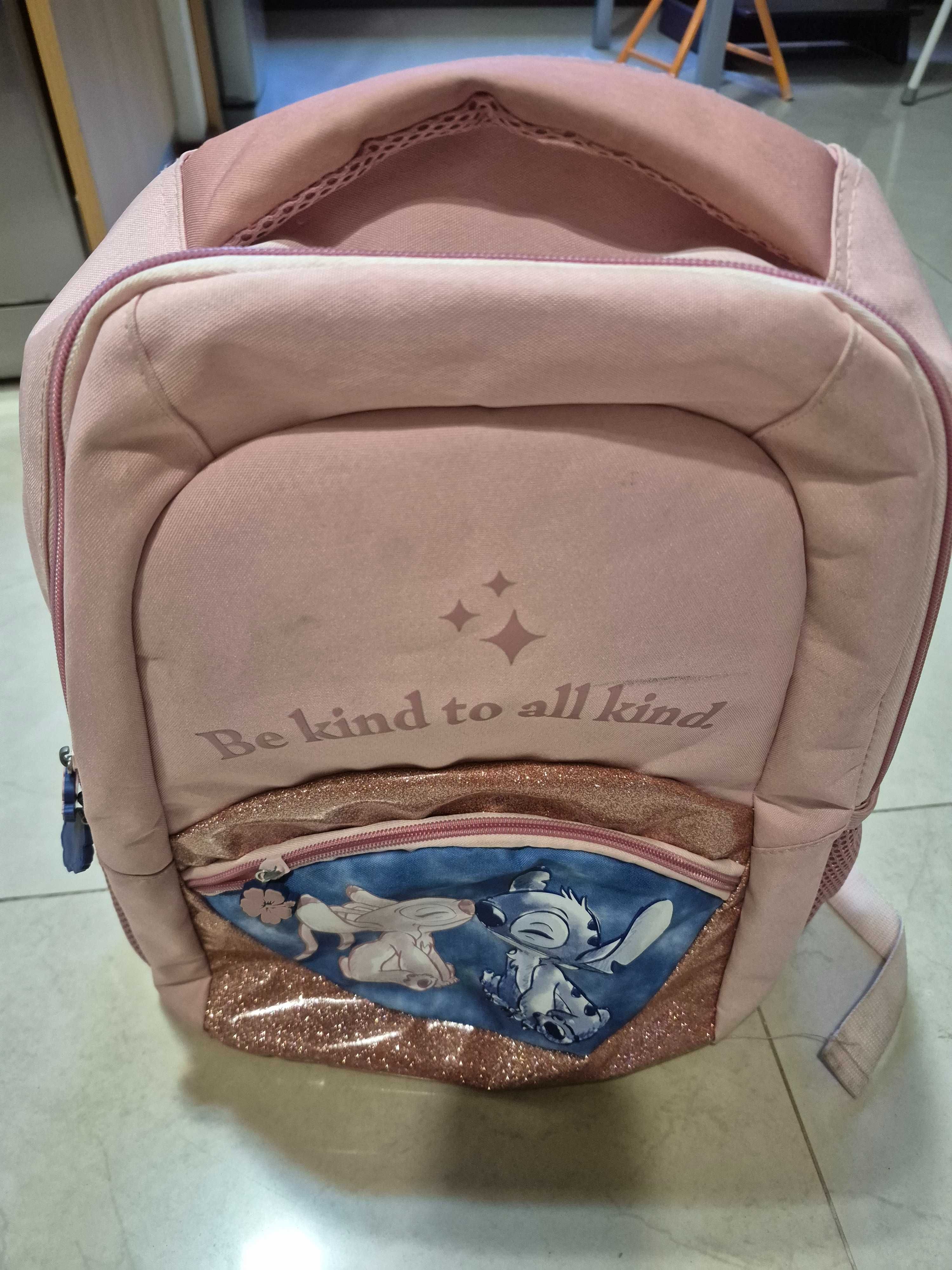 Vendo Mochila Stitch Disney – Rosa com Glitter