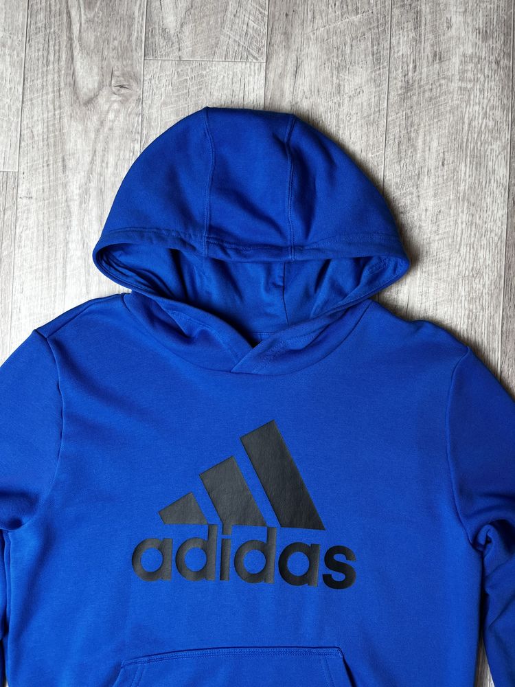 Худи Adidas размер L оригинал подростковый спортивная кофта синяя