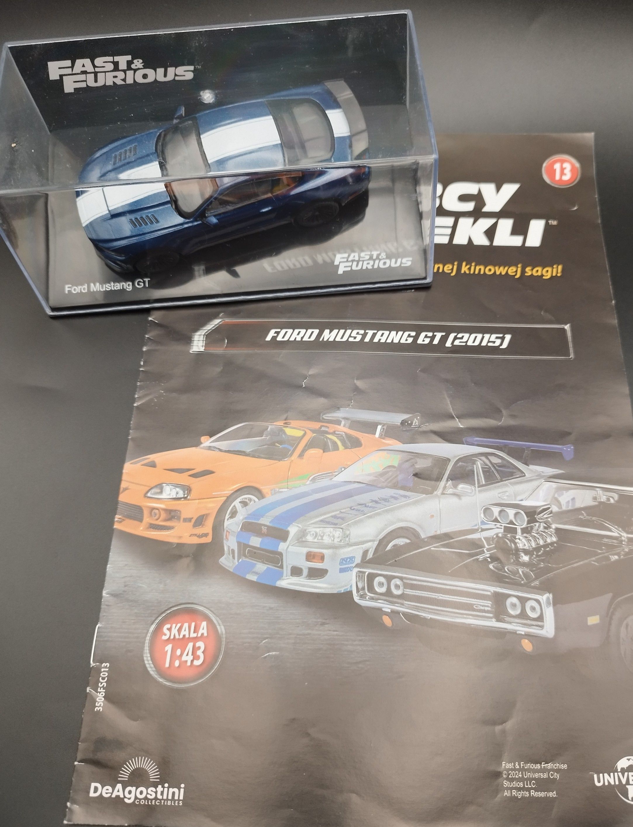 1:43 Deagostini Szybcy i Wściekli Ford Mustang GT 2015 Fast&Furious#13