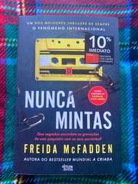 (Reservado) Livro “Nunca mintas” de Freida McFadden NOVO e recente.