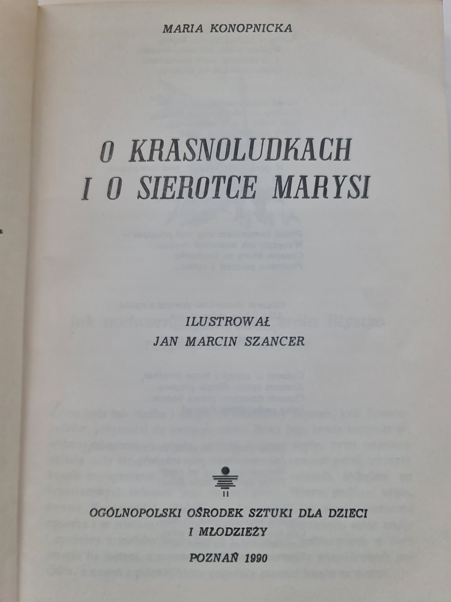 O krasnoludkach i sierotce Marysi
