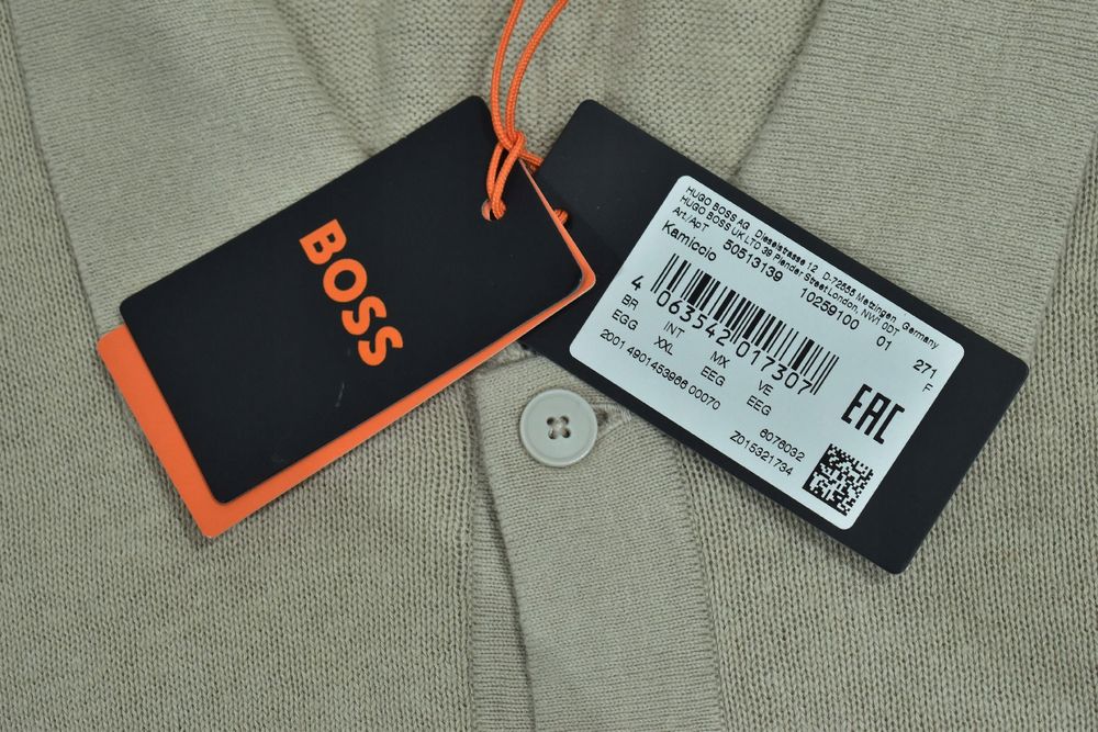 Hugo Boss Kamiccio Bawełniano Lniana Koszula Relaxed Xxl