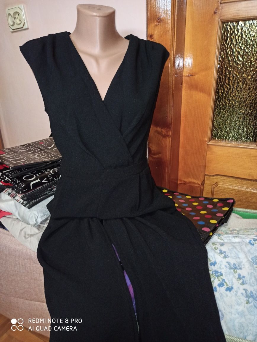 Nowy! Czarny elegancki kombinezon damski NewLook r 38 (10)