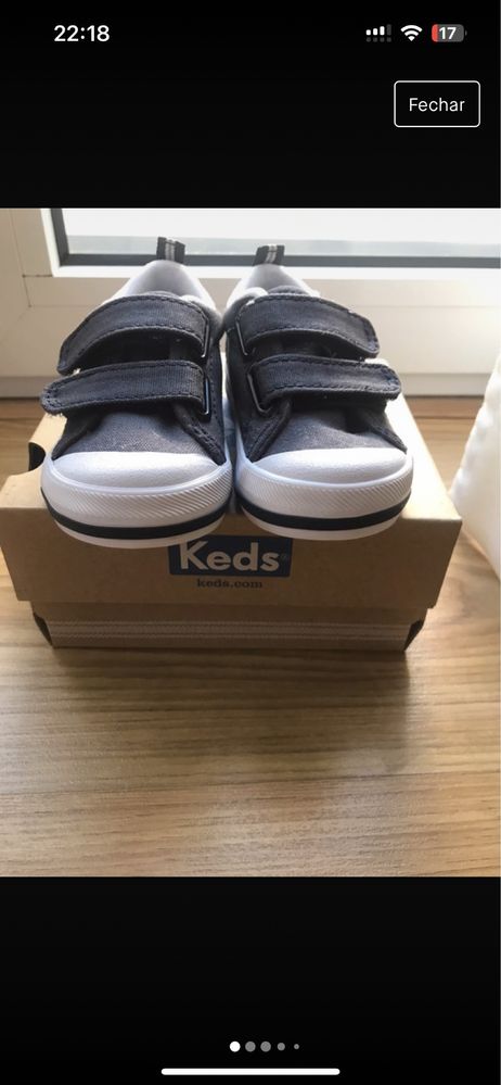 Sapatos sapatilhas ténis keds azuis navy novos com etiqueta tamanho 20