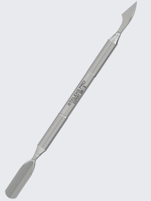 Лопатка маникюрная Staleks Pro Expert 30/3 (скругленный пушер+топорик)