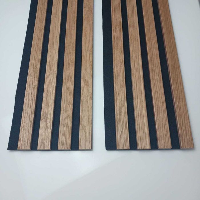 Рейкова стінова панель . Дуб 184 мм.