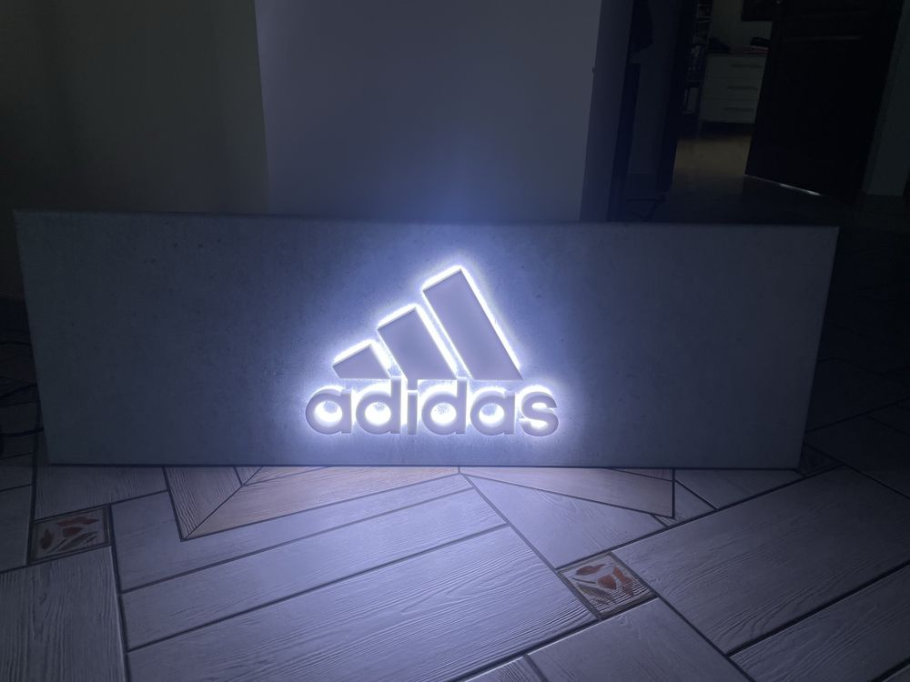 Adidas Led Logo Neon Reklamowy Reklama