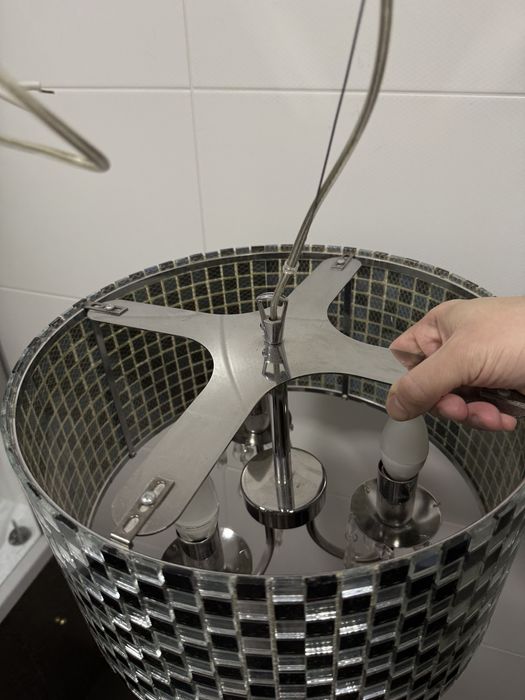 Розкішна люстра  мозаїка,скло