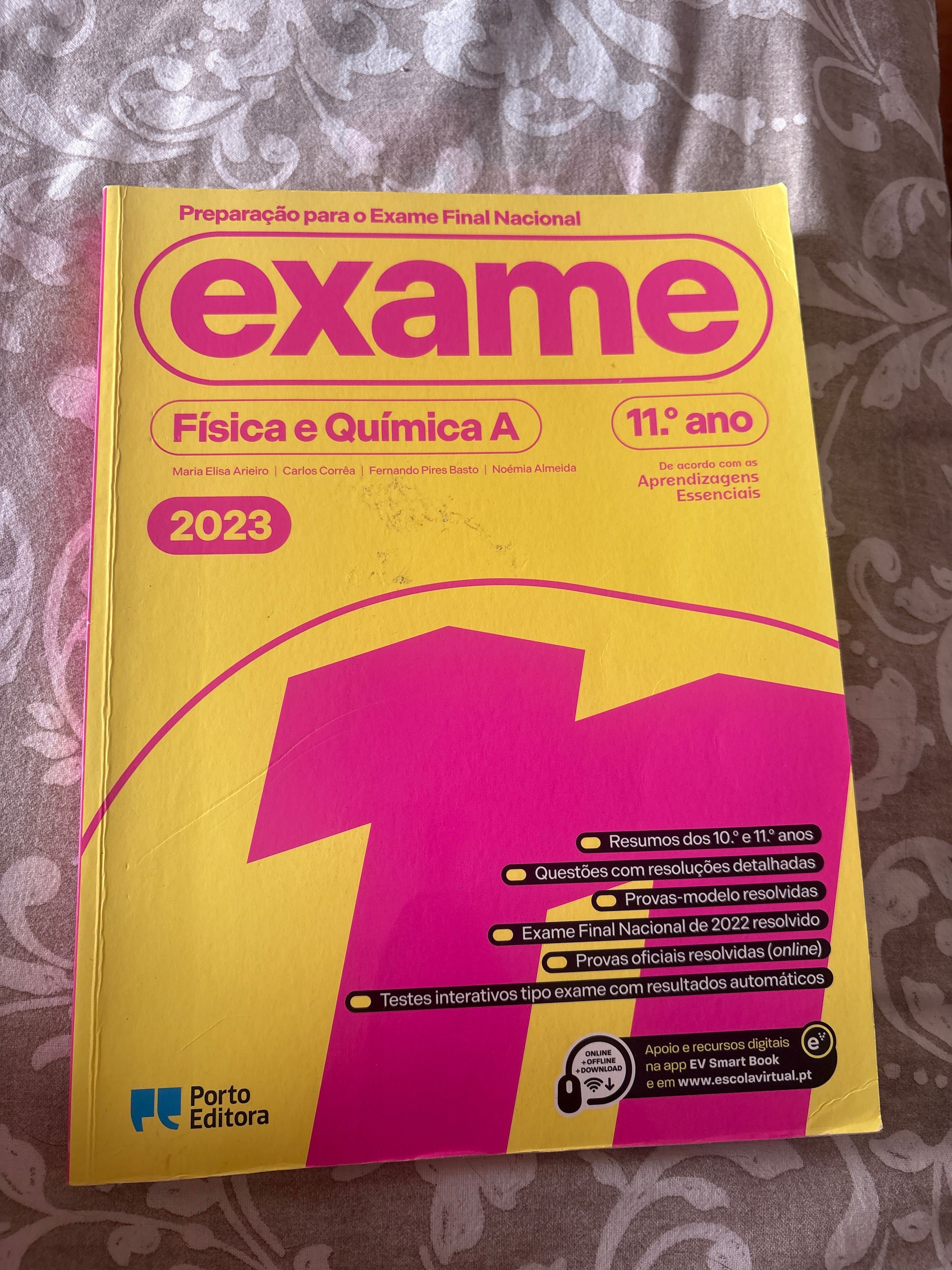 Manual de exame Física e Química 2023 11° ano