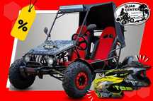 Buggy Gokart UTV 150 Półautomat El. Start Wsteczny Koła 8' LED BAR