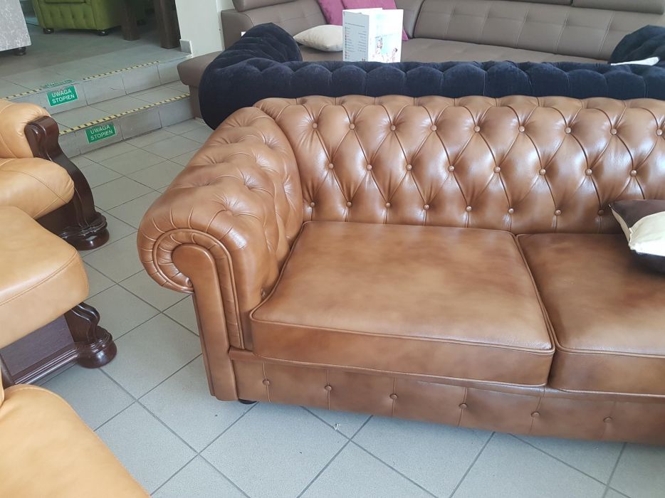 Chesterfield kanapa 3-os