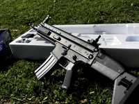 FN Scar-L, preta, 374fps, elétrica, 6mm, airsoft
