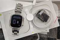 Apple watch Ultra 49mm Titanium z metalową bransoletą