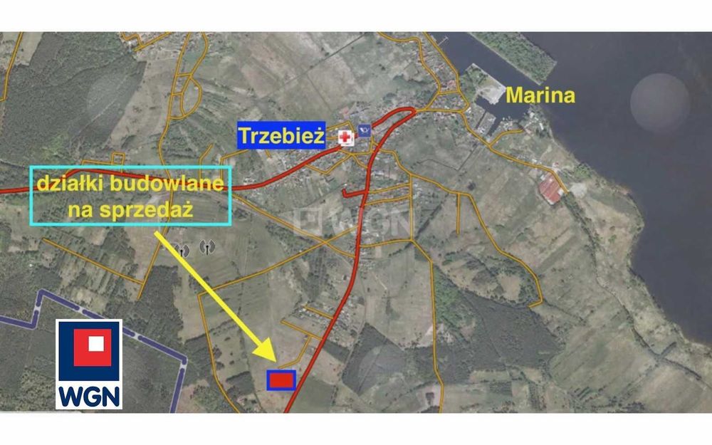 Trzebież. Działka budowlana 1.864 m2, nowe osiedle domków