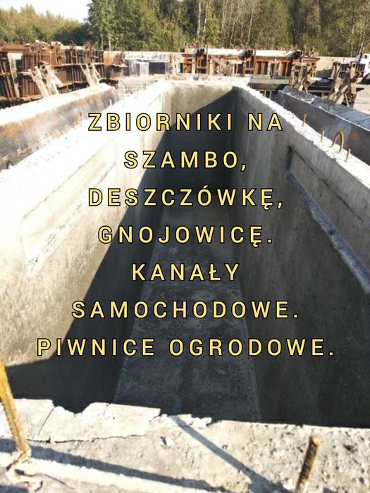 KANAŁ betonowy Kanały szambo szamba betonowe na deszczówkę PIWNICA