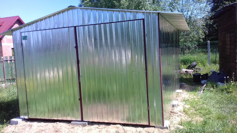 Garaże blaszane blaszak wiata magazynek schowek 3x5