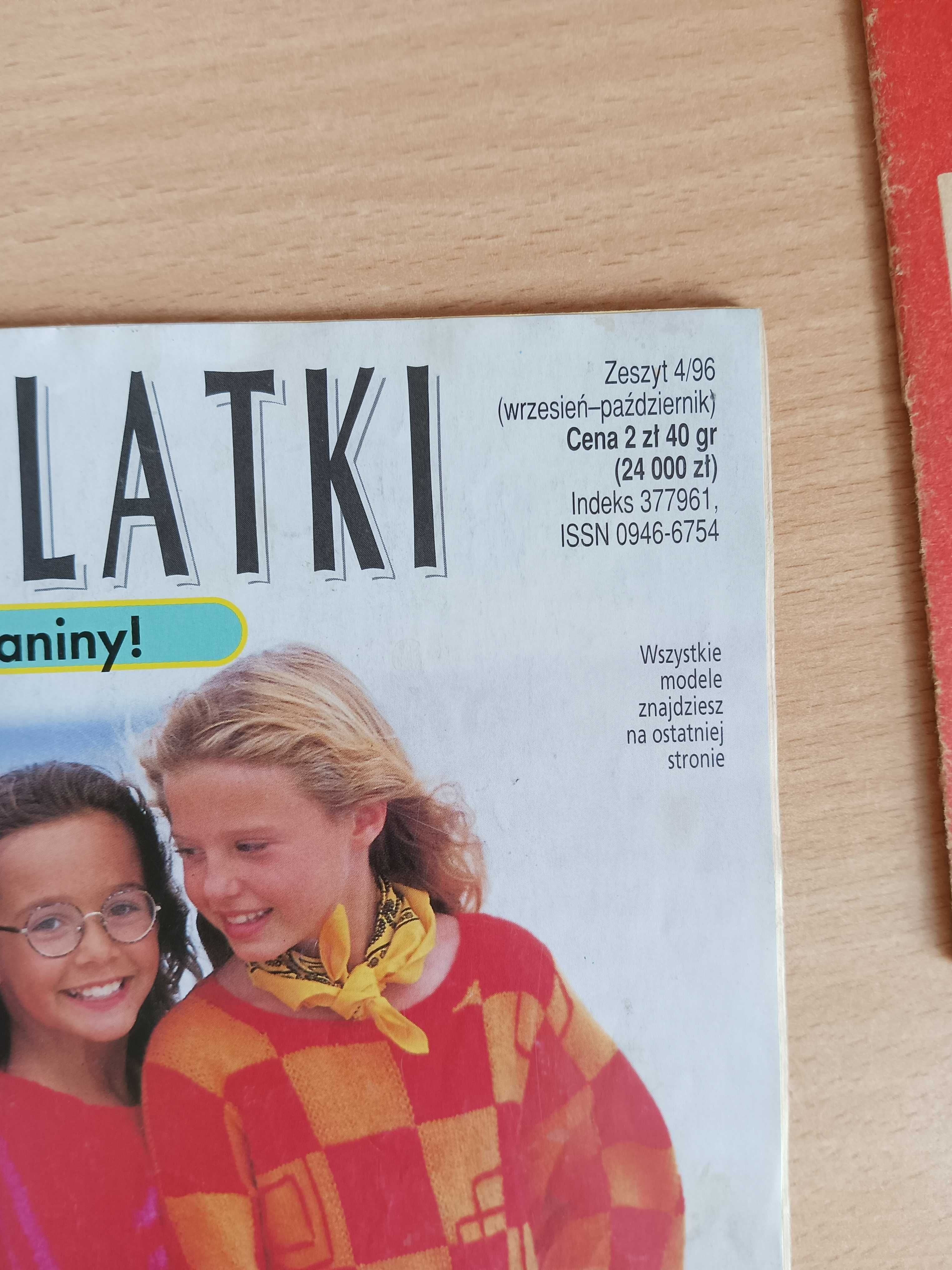 Nastolatki Własne dzianiny z 96 r. wyd.Sandra +gratis wzory na drutach