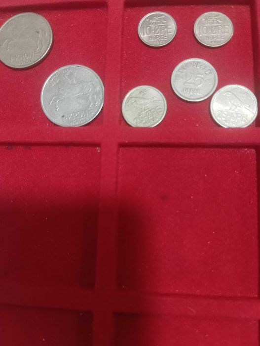 Moedas antigas da Noruega