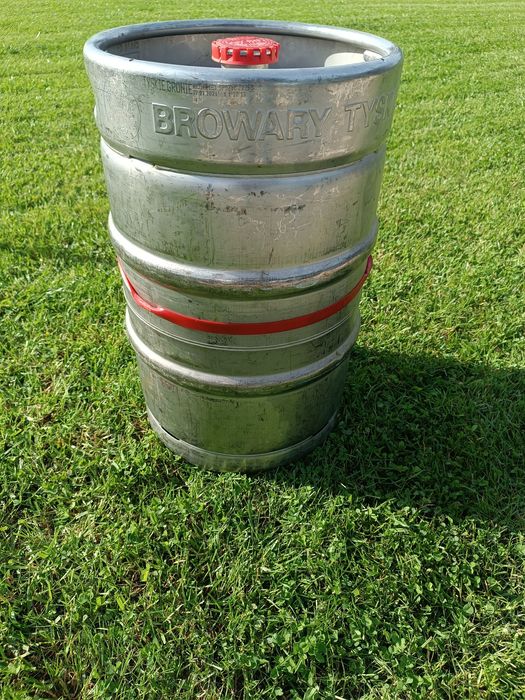 Beczka z piwem pełna Tyskie 50L keg