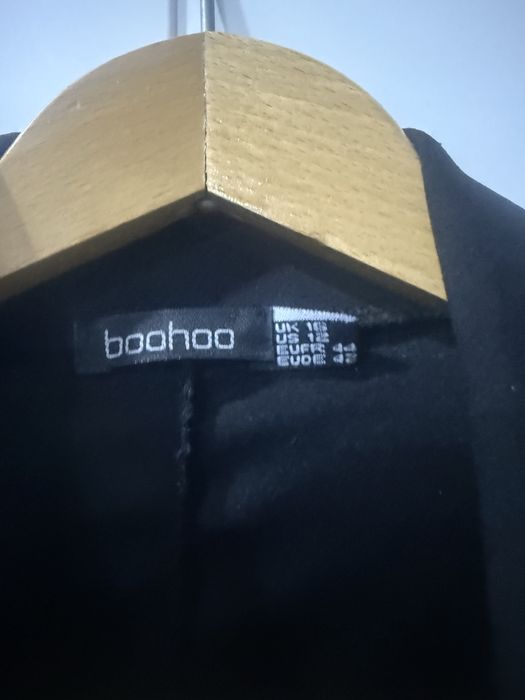 Marynarka dluga czarna rizmuar 44