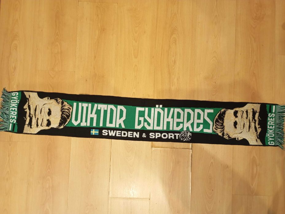 Cachecol Viktor Gyökeres jogador Sporting futebol goleador coleção