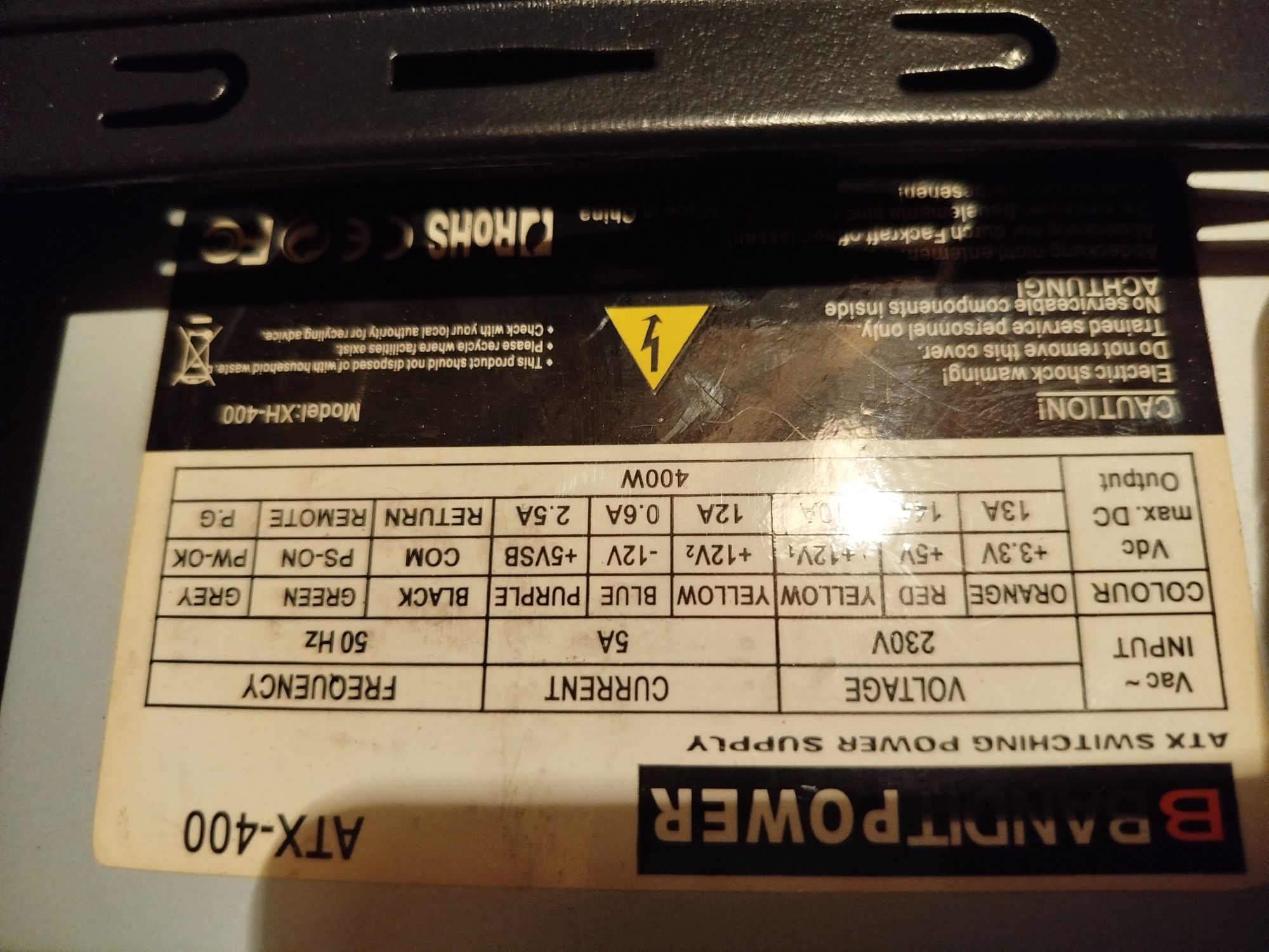 Obudowa komputerowa napęd DVD RW zasilacz 400W