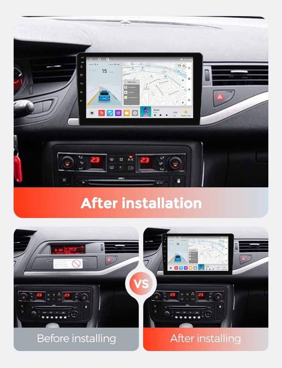 Radio android 13 Citroen C5 2008/2016  gps bluetooth wifi