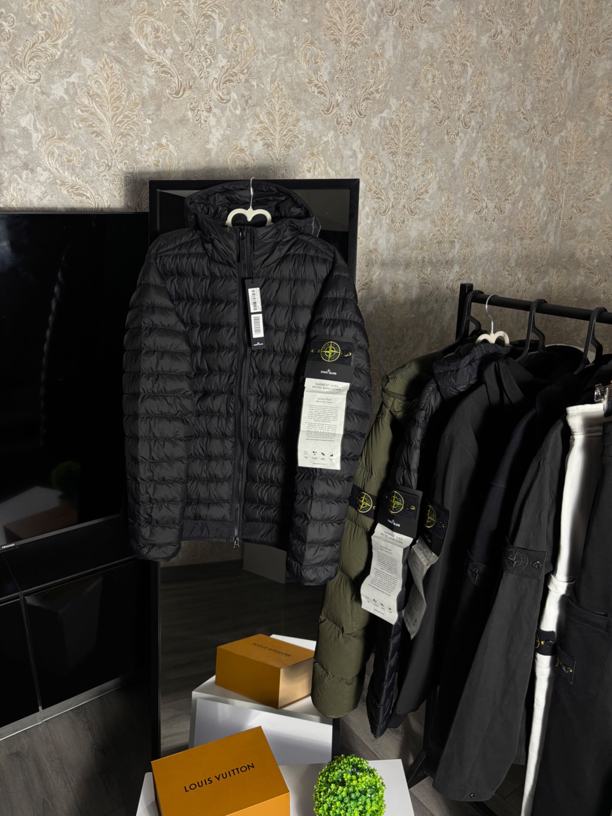 Мікро пуховик Stone Island оригінал